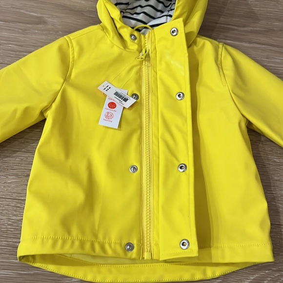 *NEW* Joe Fresh Fleece-lined Water Resistant Baby Raincoat Jacket - Size: 3-6m - Picture 2 of 10